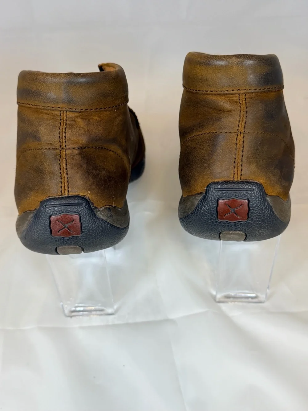 Women’s Twisted X Brown Leather Steel Toe Chukka Boots